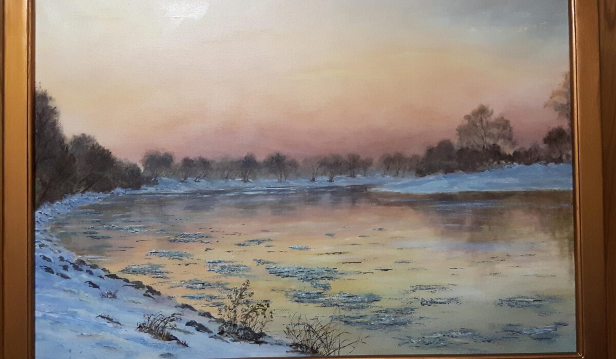 Mühlhamer Schleife im Winter