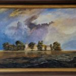 Chiemsee in Bayern vor einem Gewitter