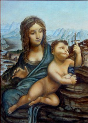 Nach einem Gemälde von Leonardo da Vinci