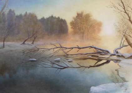 Wunderbare Winterlandschaft in Niederbayern